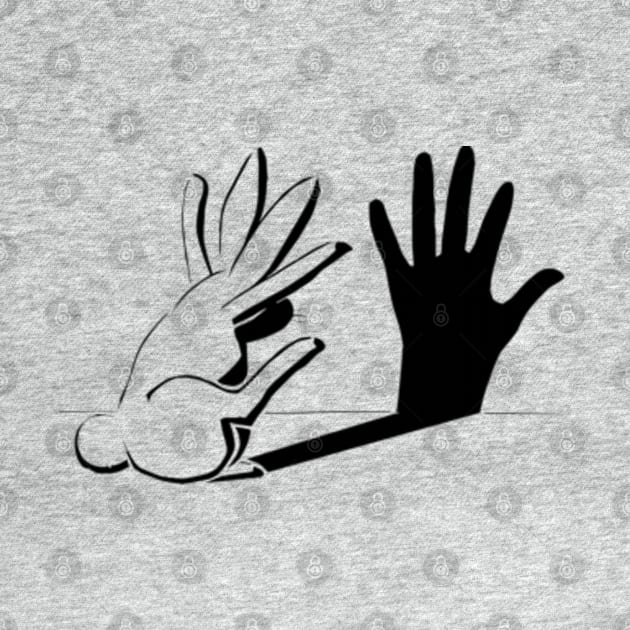 Rabbit Hand Shadow by Desert Owl Designs